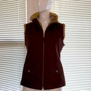 GAP Reversible Faux Fur Vest Size S
